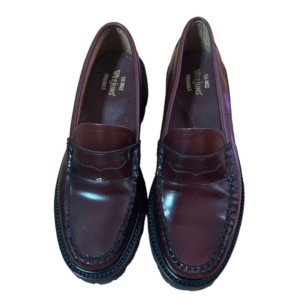 Weejuns Maroon NEW Whitney Super Lug Loafer Size 8
